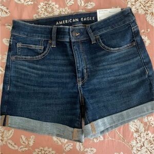 American Eagle Women's MIDI Denim Shorts
